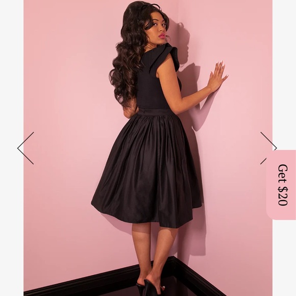 Vixen Micheline Pitt Black Swing Skirt NWOT’s - Picture 2 of 7